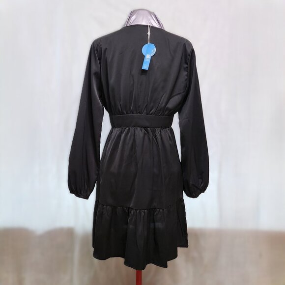 Button Front Lantern Sleeve Whimsy-goth Dress - Picture 3 of 7